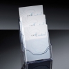 Sigel porte-brochures acrylique A5 avec 3 compartiments