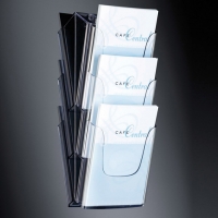 Sigel porte-brochures mural en acrylique A4 avec 3 compartiments SI-LH135 208708