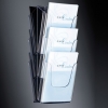 Sigel porte-brochures mural en acrylique A4 avec 3 compartiments 208708 - 1