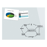 Sigel tableau en verre magnétique (120 x 90 cm) - blanc SI-B1400 208783
