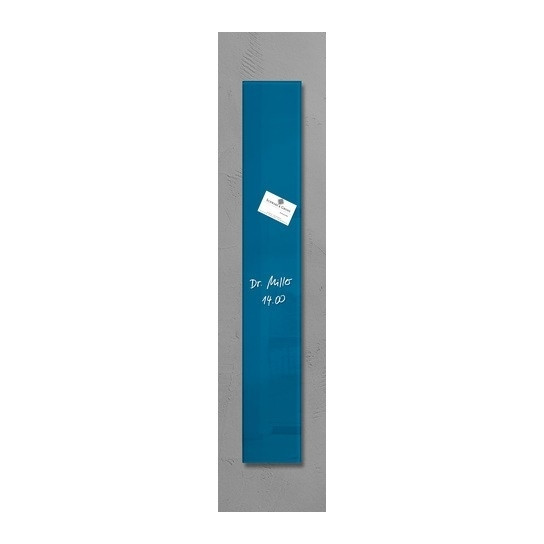 Sigel tableau en verre magnétique (12 x 78 cm) - bleu SI-GL250 208820 - 1