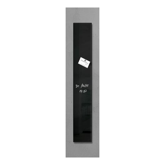 Sigel tableau en verre magnétique (12 x 78 cm) - noir SI-GL100 208785 - 1