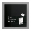 Sigel tableau en verre magnétique (48 x 48 cm) - noir 208789 - 1