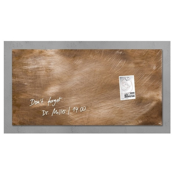 Sigel tableau en verre magnétique (91 x 46 cm) - bronze SI-GL267 208836 - 1