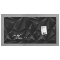 Sigel tableau en verre magnétique (91 x 46 cm) - diamant noir SI-GL261 208831