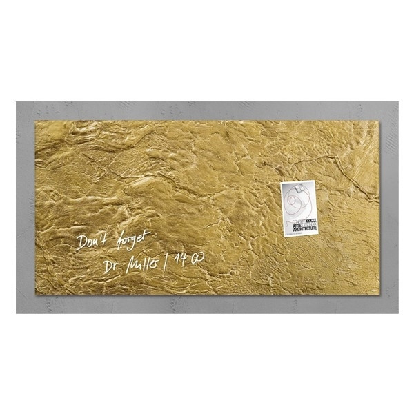 Sigel tableau en verre magnétique (91 x 46 cm) - or SI-GL266 208835 - 1