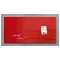 Sigel tableau en verre magnétique (91 x 46 cm) - rouge SI-GL147 208807