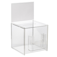 Sigel urne multifonctions transparente avec présentoir A5 SI-VA152 208617