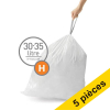 Offre : 5x Simplehuman sacs-poubelle avec lien coulissant code H 30-35 litres (20 pièces) SSI06055 - 1