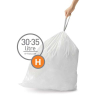Simplehuman sacs-poubelle à lien coulissant code H 30-35 litres (20 pièces) SSI00033 - 1