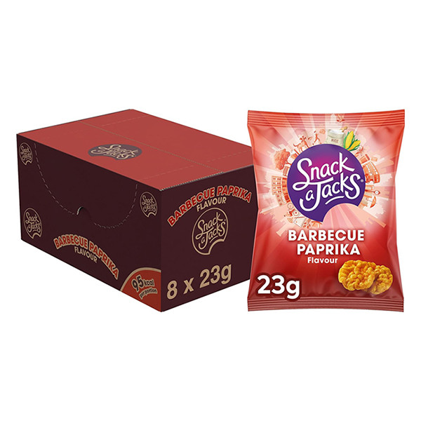 Snack-a-Jacks Barbecue Paprika mini-gaufrettes de riz 23 grammes (8 pièces) 670810 423273 - 2
