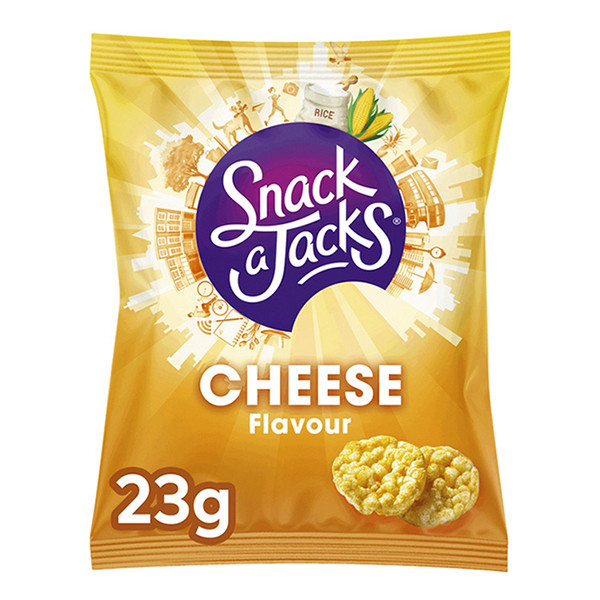 Snack-a-Jacks Cheese mini-gaufrettes de riz 23 grammes (8 pièces) 670812 423274 - 1