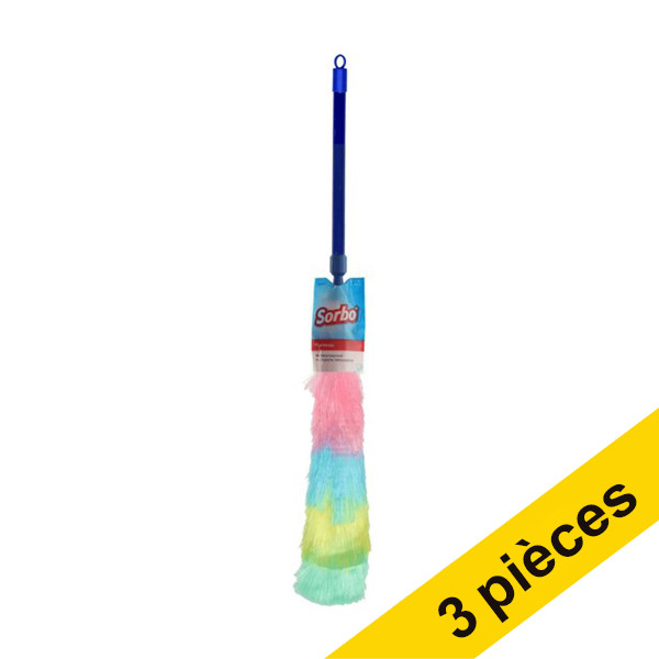 Sorbo Offre : 3x Sorbo plumeau avec manche télescopique 115 cm  SSO04023 - 1