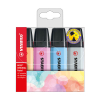 Stabilo BOSS Pastel surligneurs (orange, gris, bleu, fuchsia)
