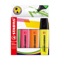 Stabilo BOSS surligneurs assortiment (vert, rose, orange, jaune) 206306