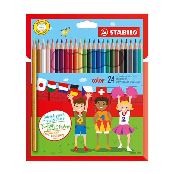 Stabilo Color crayons de couleur (24 pièces) 206104 - 1