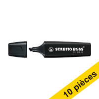 Offre : 10x Stabilo BOSS surligneur - noir 206128