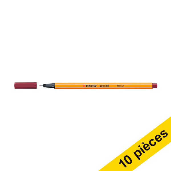 Offre : 10x Stabilo Point 88 feutre à pointe fine - violet 200235 - 1