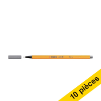 Offre : 10x Stabilo point 88 feutre à pointe fine - gris foncé