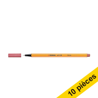 Offre : 10x Stabilo point 88 feutre à pointe fine - rouge fluorescent