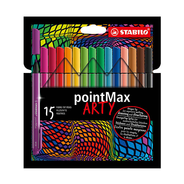 Stabilo PointMax set fineliners (15 pièces) 206292 - 1