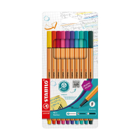 Stabilo Point 88 lot de stylos-feutre pointe fine (10 pièces) 200104