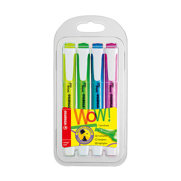Stabilo Swing Cool surligneurs assortis (4 couleurs) 206314 - 1