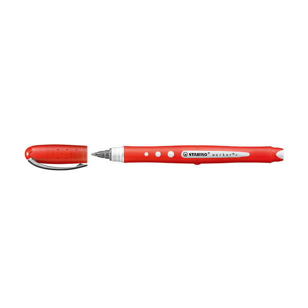 Stabilo Worker+ Colorful stylo roller - rouge 206146 - 1