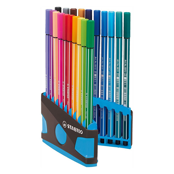 Stabilo point 68 ColorParade ensemble de feutres de coloriage (20 pièces) - bleu/gris BE6820-031-04 200197 - 1