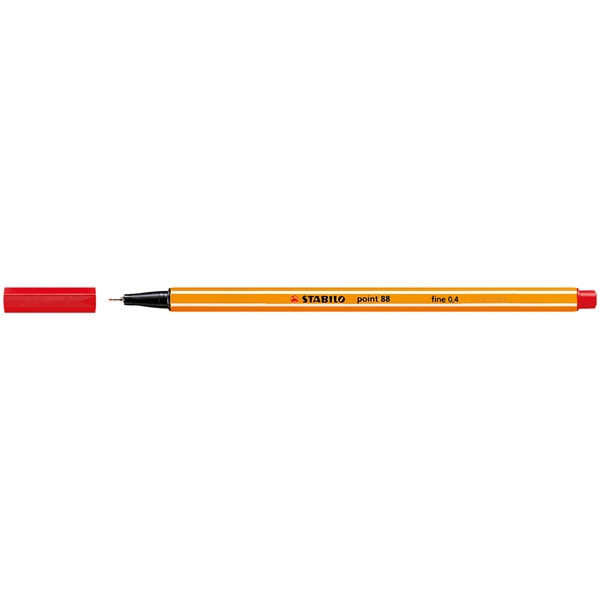 Stabilo point 88 stylo-feutre pointe fine - rouge 88/40 200020 - 1