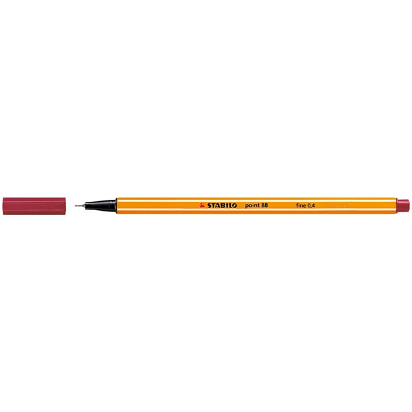 Stabilo point 88 stylo-feutre pointe fine - rouge pourpre 88/50 200032 - 1