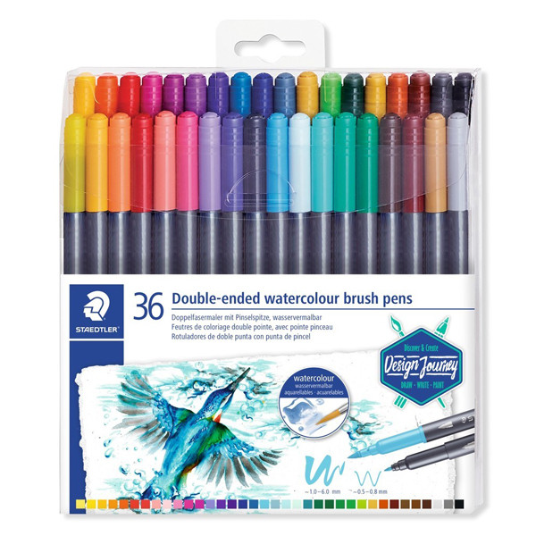 Staedtler 3001 feutres aquarellables à double pointe (36 pièces) 3001TB36 209509 - 1