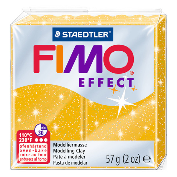 Staedtler Fimo effect pâte à modeler 57g - 112 or pailleté 8020-112 424548 - 1