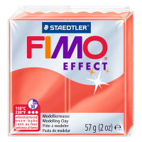 Staedtler Fimo effect pâte à modeler 57g - 204 rouge transparent 8020-204 424606