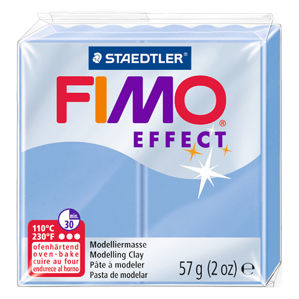 Staedtler Fimo effect pâte à modeler 57g - 386 bleu agate 8020-386 424516 - 1