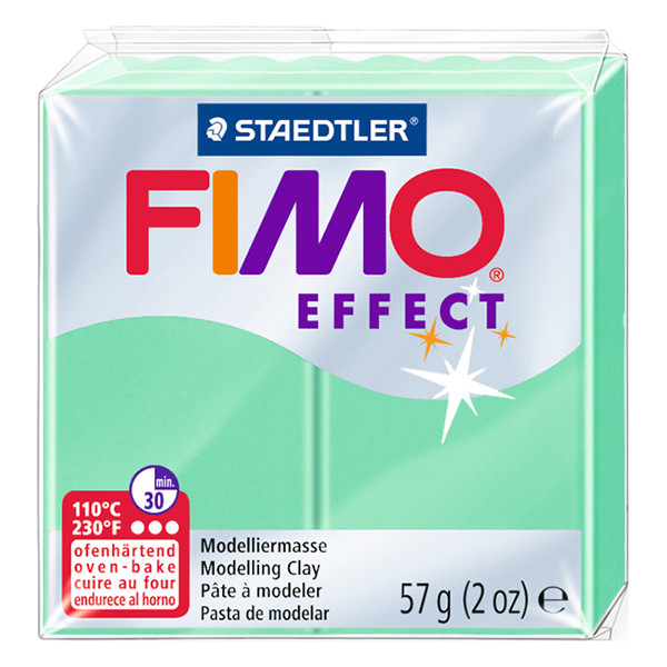 Staedtler Fimo effect pâte à modeler 57g - 506 vert jade 8020-506 424562 - 1