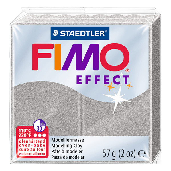 Staedtler Fimo effect pâte à modeler 57g - 81 argent métallique 8010-81 424638 - 1