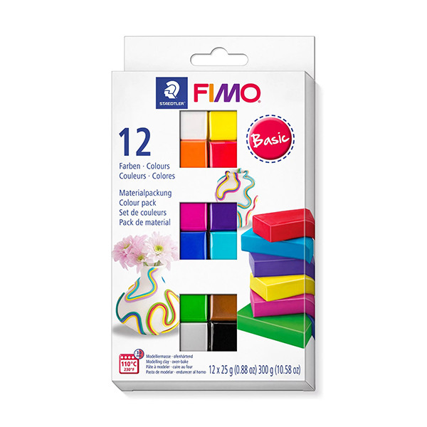 Staedtler Fimo soft basic 25g (12 pièces) 8023C12-1 209646 - 1