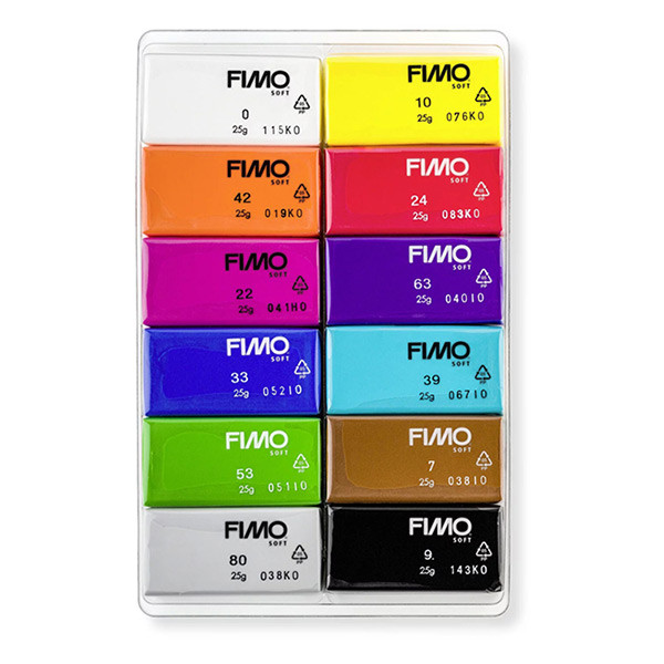 Staedtler Fimo soft basic 25g (12 pièces) 8023C12-1 209646 - 2