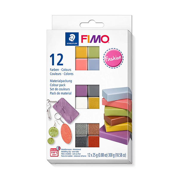 Staedtler Fimo soft fashion pâte à modeler 25g (12 pièces) 8023C12-5 209650 - 1