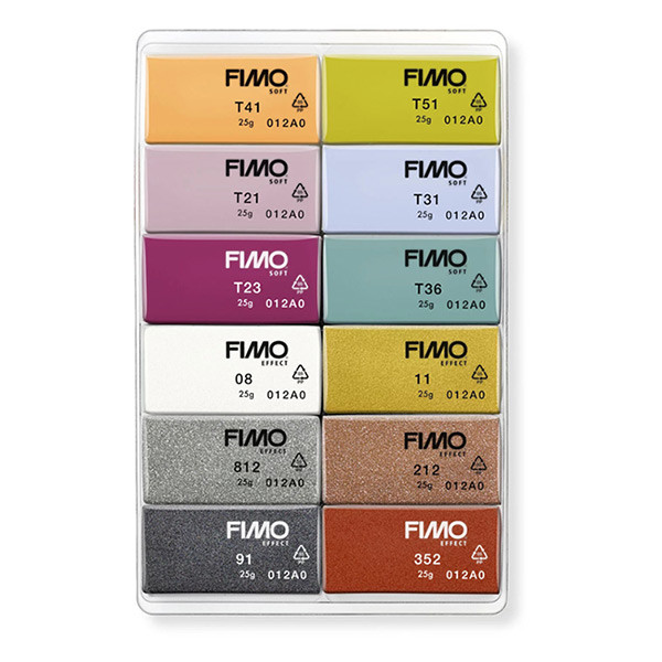 Staedtler Fimo soft fashion pâte à modeler 25g (12 pièces) 8023C12-5 209650 - 2