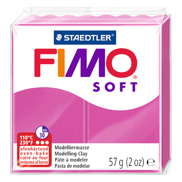 Staedtler Fimo soft pâte à modeler 57g - 22 framboise 8020-22 424598 - 1