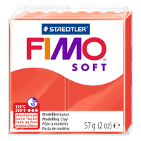 Staedtler Fimo soft pâte à modeler 57g - 24 rouge indien 8020-24 424600