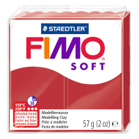 Staedtler Fimo soft pâte à modeler 57g - 2P rouge Noël 8020-2P 424596