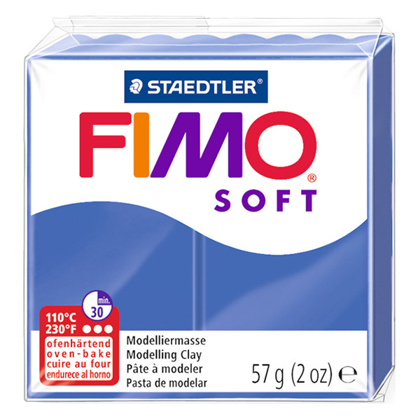 Staedtler Fimo  soft pâte à modeler 57g - 33 bleu brillant 8020-33 424500 - 1