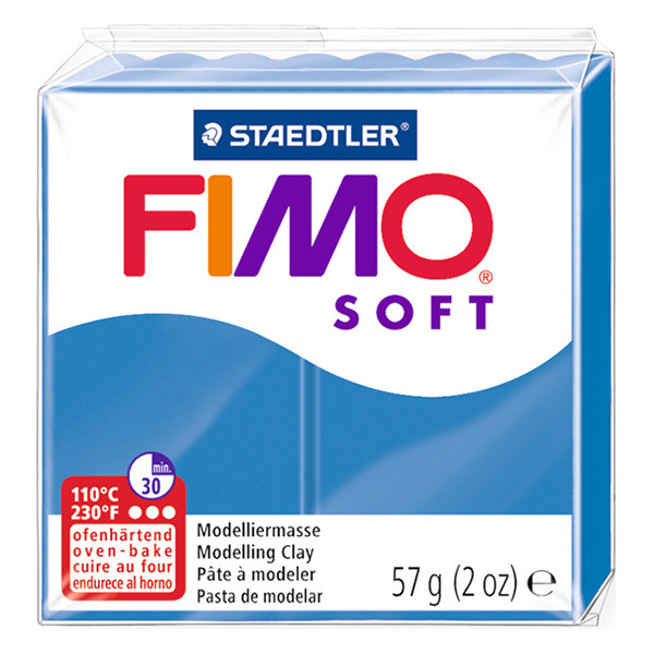 Staedtler Fimo soft pâte à modeler 57g - 37 bleu pacifique 8020-37 424504 - 1