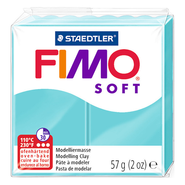 Staedtler Fimo soft pâte à modeler 57g - 39 menthe poivrée 8020-39 424506 - 1
