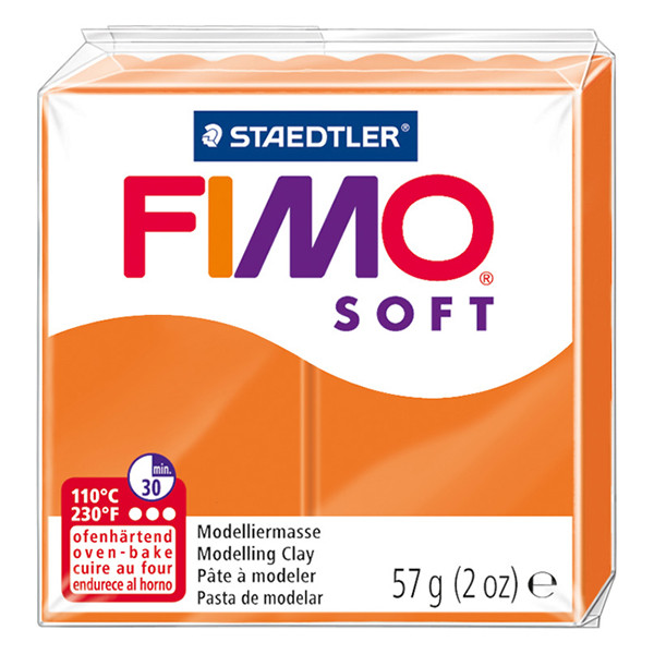 Staedtler Fimo soft pâte à modeler 57g - 42 mandarine 8020-42 424580 - 1