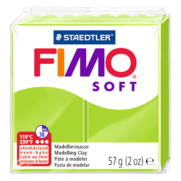 Staedtler Fimo soft pâte à modeler 57g - 50 vert pomme 8020-50 424550 - 1