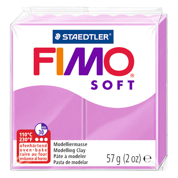Staedtler Fimo soft pâte à modeler 57g - 62 lavande 8020-62 424584 - 1